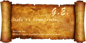 Győri Ermelinda névjegykártya